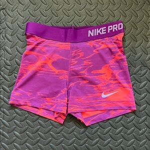 Nike Pro Dynamic Purple and Pink Shorts